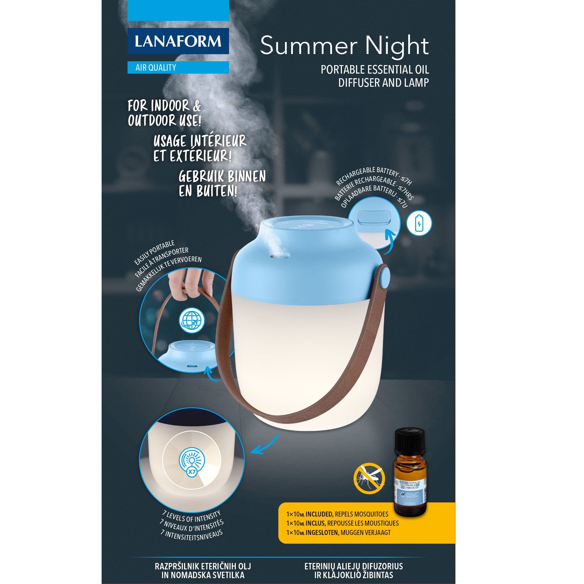 Lanaform Summer Night – doftdiffuser för myggfria sommarkvällar