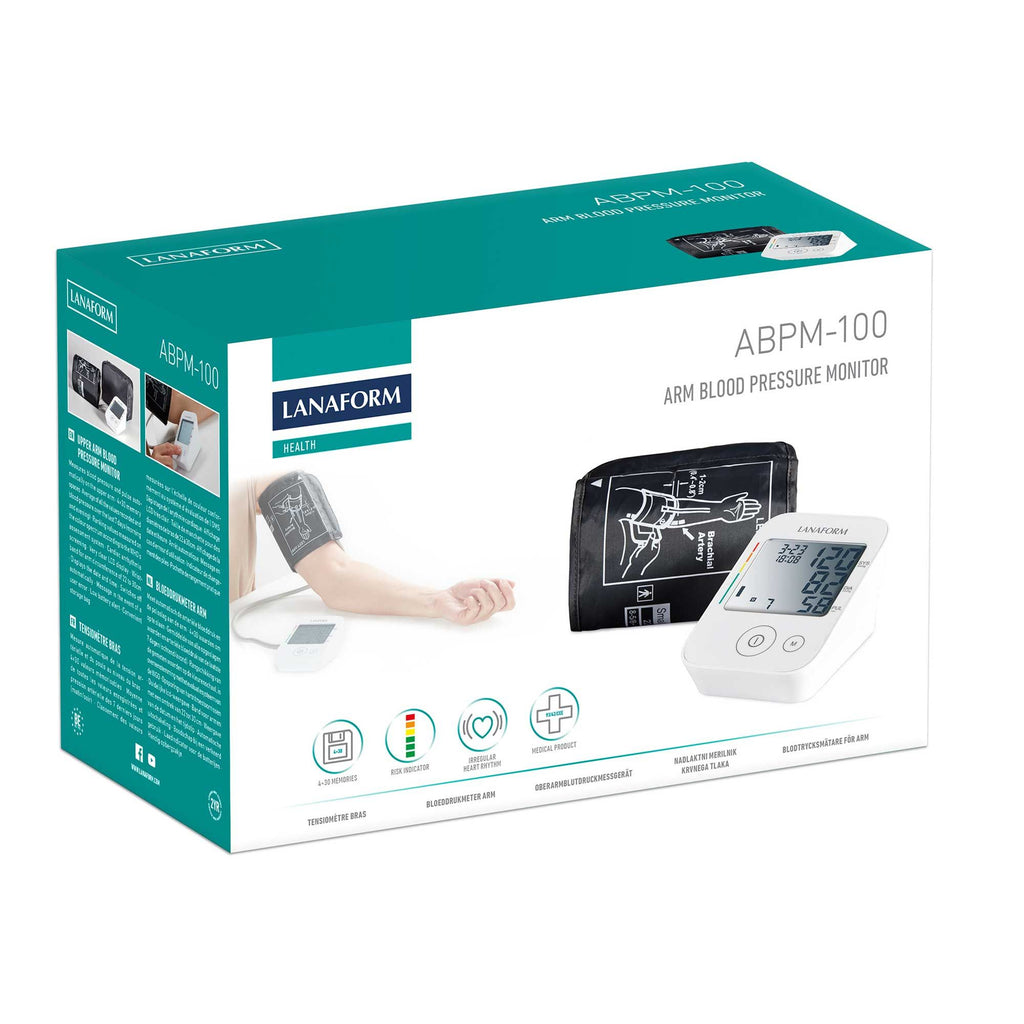 Lanaform ABPM-100 – Överarmsblodtrycksmätare med automatisk mätning