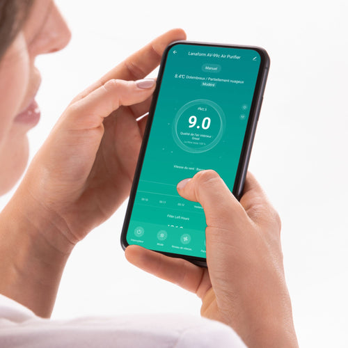 Lanaform AV-99C – Smart air purifier with HEPA filter, air quality sensor and app control