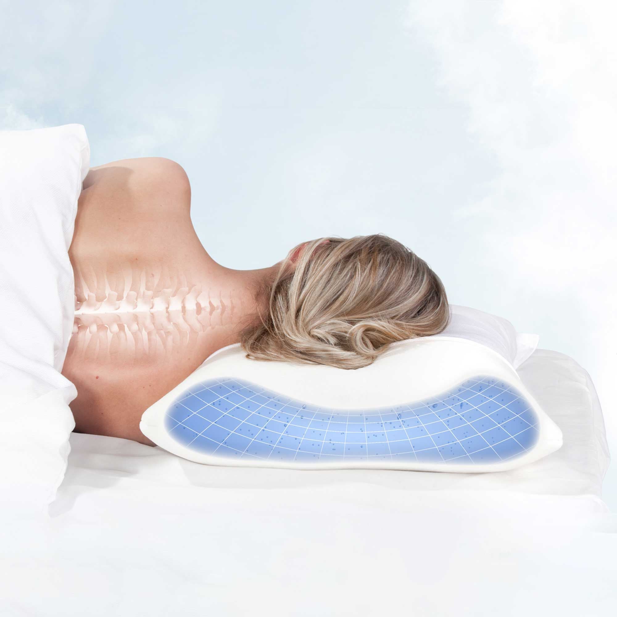 Lanaform Aqua Comfort – Orthopedic Water Pillow for Neck and Back