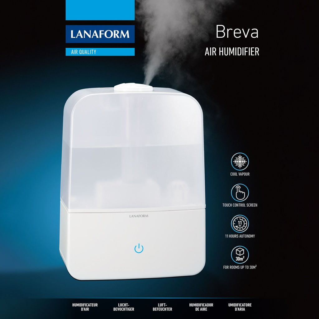 Lanaform Breva – Compact humidifier with adjustable mist output and quiet operation