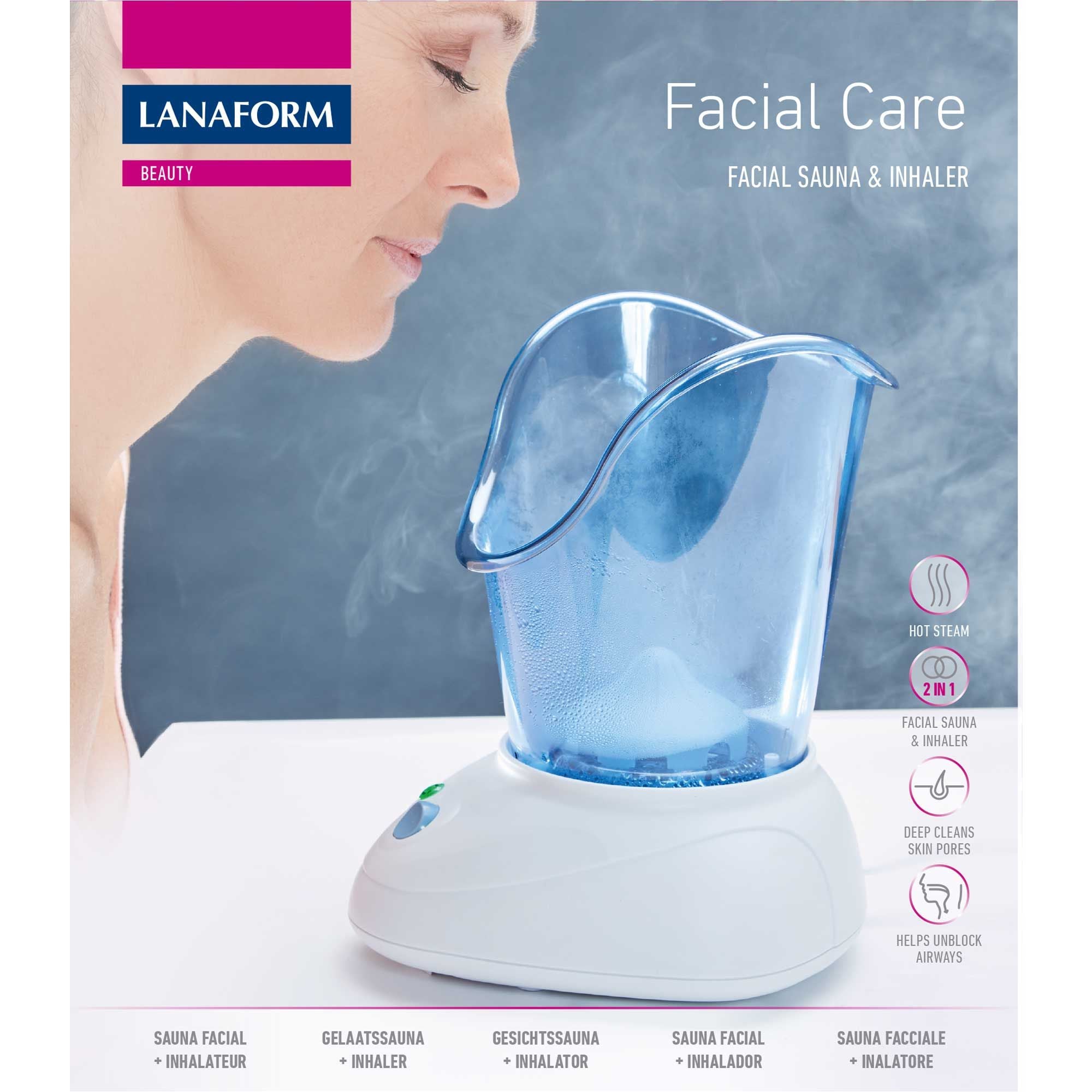 Lanaform Facial Care – Ansiktsånga och rengöringskit för hudvård hemma