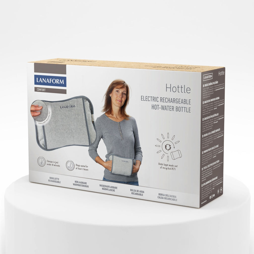 Lanaform Hottle Well-Being – Electric heating pad with soft textile cover