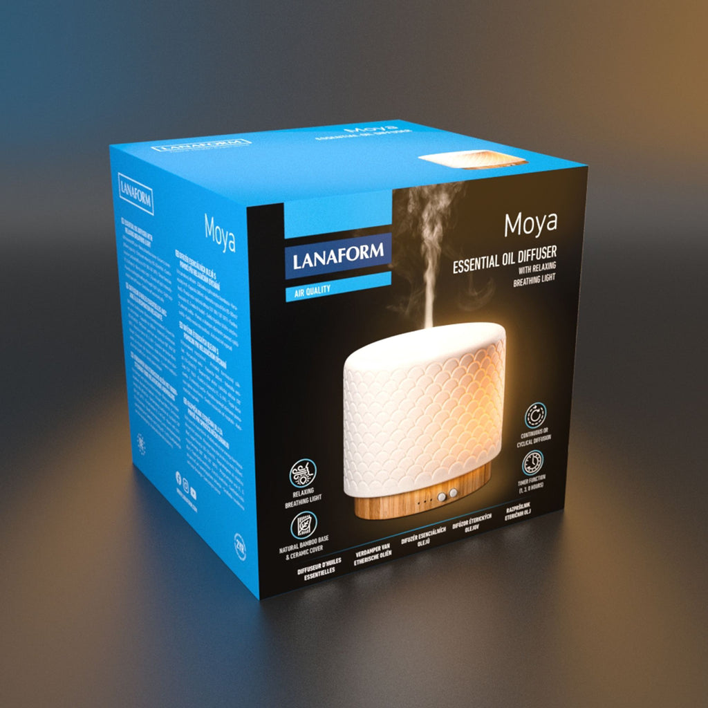 Lanaform Moya – Ultrasonic diffuser with LED lighting and fragrance diffusion