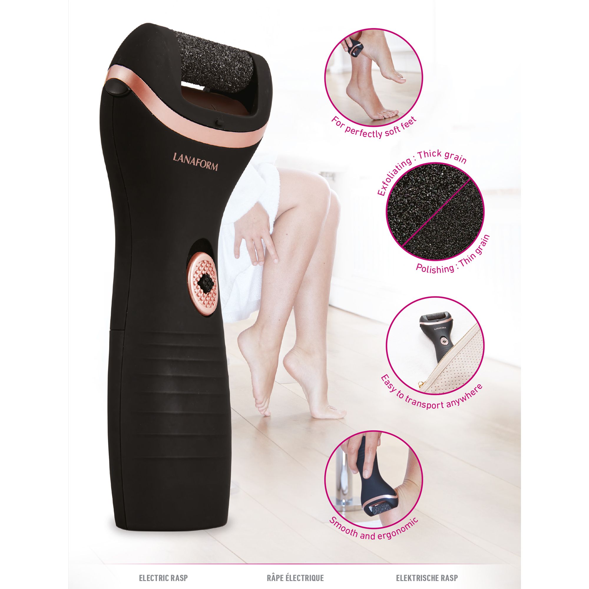 Lanaform Pedila – Electronic foot file for callus removal